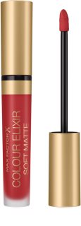 Max Factor Colour Elixir Soft Matte rouge à lèvres liquide longue tenue teinte 030 Crushed Ruby 4 ml