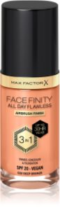 Max Factor Facefinity All Day Flawless tartós alapozó SPF 20 árnyalat C82 Deep Bronze 30 ml
