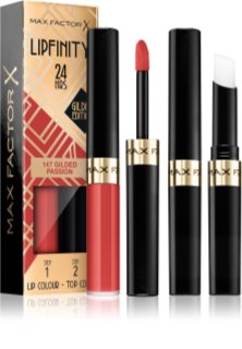 Max Factor Lipfinity Gilded Edition Long-Lasting Lipstick with balm