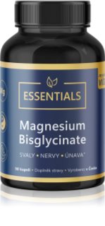 Maxi Vita Essentials Magnesium Bisglycinate kapsle pro podporu normální činnosti nervové soustavy, svalů, zubů a snížení míry únavy 90 cps