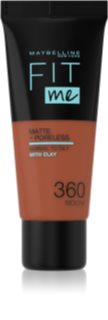 MAYBELLINE NEW YORK Fit Me! Matte+Poreless fond de teint matifiant pour peaux normales à grasses teinte 360 Mocha 30 ml