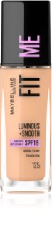 MAYBELLINE NEW YORK Fit Me! podkład w płynie dla efektu rozjaśnienia i wygładzenia skóry odcień 125 Nude Beige 30 ml