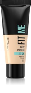 MAYBELLINE NEW YORK Fit Me! Matte+Poreless matinė makiažo priemonė normaliai ir riebiai odai