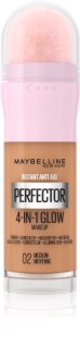 MAYBELLINE NEW YORK Instant Perfector 4-in-1 fond de tein illuminateur pour un look naturel teinte 02 Medium 20 ml