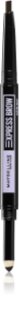 MAYBELLINE NEW YORK Express Brow Satin Duo kredka i puder do brwi podwójne odcień 04 - Dark Brown
