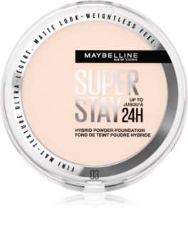 MAYBELLINE NEW YORK SuperStay 24H Hybrid Powder-Foundation kompaktowy podkład pudrowy matujące odcień 03 9 g