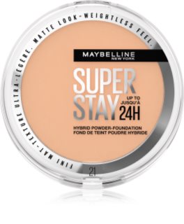 MAYBELLINE NEW YORK SuperStay 24H Hybrid Powder-Foundation fondotinta compatto in polvere per un finish opaco