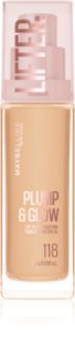 MAYBELLINE NEW YORK Lifter Plump & Glow Kirgastav jumestuskreem loomulikuks ilmeks varjund 118 30 ml
