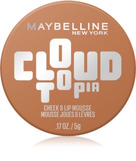 MAYBELLINE NEW YORK CloudTopia blush cremoso mate nos lábios e maçãs do rosto tom 12 5 g