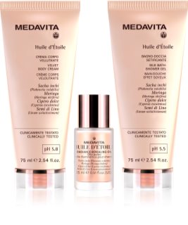 Medavita Huile d'Étolle Moisturizing Hair and Body Travel Set zestaw upominkowy do ciała i włosów dla kobiet