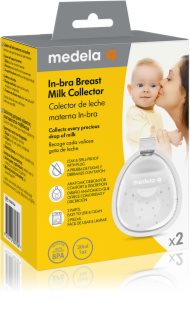 Medela In-bra Breast Milk Collector brystbeskyttere til bh 2 stk.