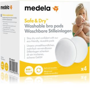Medela Washable Bra Pads liemenėlės įklotai 4 vnt.