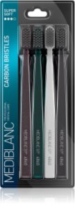 MEDIBLANC Toothbrush Super Soft escova de dentes com cerdas de carbono