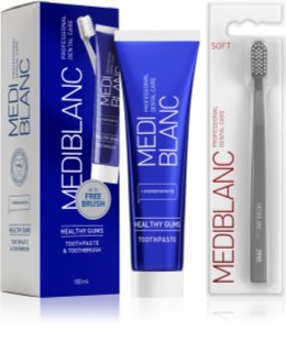 MEDIBLANC Set TP Gums 100ml + TB Soft Grey Single Dental Care Set