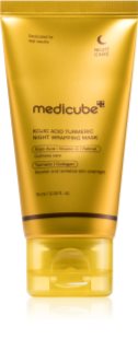 medicube Kojic Acid Turmeric Night Wrapping Mask posvetlitvena maska za nepoenoteno kožo brez sijaja za noč 75 ml