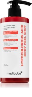 medicube Hypochlorous Acid Body Peel Shot rozjasňující tělový peeling se zklidňujícím účinkem 280 ml