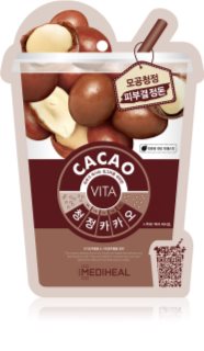 MEDIHEAL Vita Mask Cacao платнена маска за стягане на порите и матов ефект 20 мл.