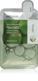 MEDIHEAL Teatree Calming Nude Gel Mask Intensiv hydrogelmaske har en beroligende virkning 1 stk.