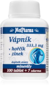 MedPharma Vápník + hořčík + zinek tablety pro vlasy, nehty, pokožku a normální stav zubů