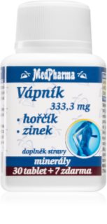 MedPharma Vápník + hořčík + zinek doplněk stravy pro zdravé kosti, vlasy a pokožku