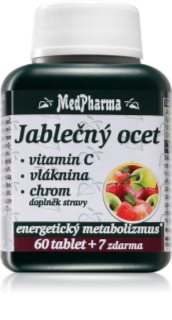 MedPharma Jablečný ocet + vláknina + vitamin C + chrom tablety pro podporu metabolismu