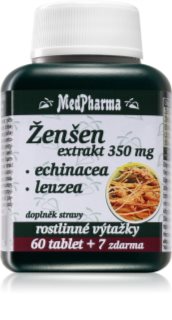 MedPharma Ženšen extrakt 350 mg echinacea a leuzea tablety na podporu imunitného systému 67 tbl