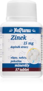 MedPharma Zinek 15mg tablety pro vlasy, nehty a pokožku