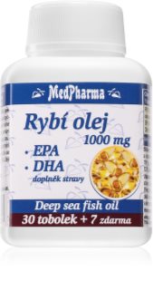 MedPharma Rybí olej 1000 mg tobolky pre normálnu činnosť srdca a mozgu