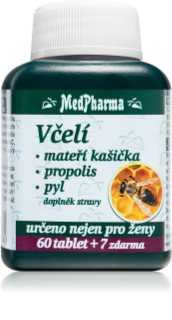 MedPharma Včelí mateří kašička + propolis + pyl tablety pro podporu duševní rovnováhy 67 tbl