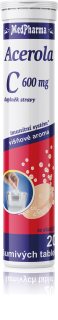 MedPharma Vitamin C 600 mg + Acerola 200 mg šumivé tablety pro podporu imunitního systému 20 tbl
