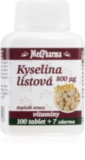 MedPharma Kyselina listová 800 μg tablety pro podporu krvetvorby 107 tbl