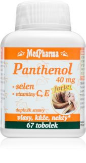 MedPharma Panthenol 40 mg forte tobolky na podporu energetického metabolizmu 67 tbl