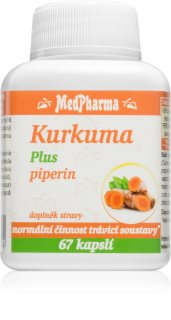 MedPharma Kurkuma Plus piperin kapsle pro podporu trávení 67 cps