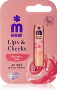 Melem Lips&Cheeks Dreamy Rose toniran balzam za ustnice in lica 4.5 g