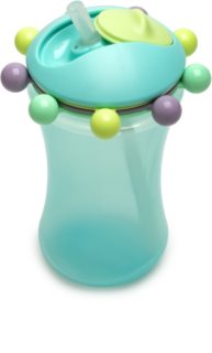 Melii Abacus Straw Sippy Cup bögre szívószállal Blue 340 ml