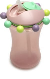 Melii Abacus Straw Sippy Cup Kop met rietje Pink 340 ml