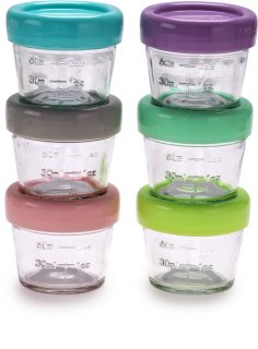 Melii Glass Food Container élelmiszer tároló doboz 6x118 ml