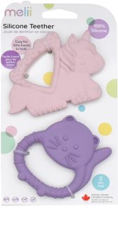 Melii Teethers bijtring Unicorn & Cat 2 st
