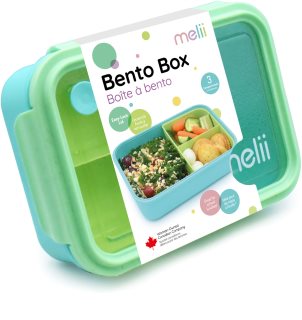 Melii Bento Box Lõunakarp Blue, Mint, Lime 1250 ml