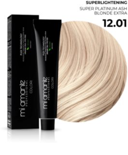 Mi Amante Professional Colori Permanent hårfärgningsmedel Super Platinum Ash Blonde Extra 12,01 100 ml