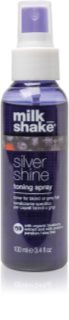 Milk Shake Silver Shine Toning Spray spray con color para cabello rubio y canoso 100 ml