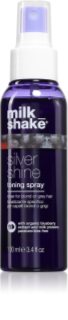 milk_shake® Silver Shine Toning Spray Tooniv pihusti blondidele ja hallidele juustele 100 ml