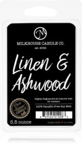 Milkhouse Candle Co. Creamery Linen & Ashwood duftwachs für aromalampe 155 g