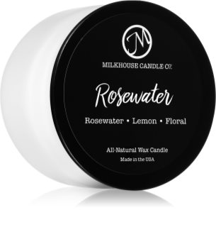 Milkhouse Candle Co. Creamery Rosewater vela perfumada