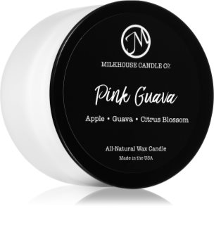 Milkhouse Candle Co. Creamery Pink Guava candela profumata Traveler Tin 106 g