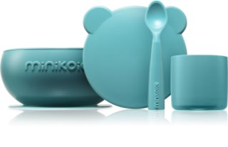 Minikoioi BLW I Aqua Green serviciu de masă