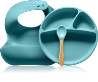 Minikoioi BLW II Aqua Green indų rinkinys