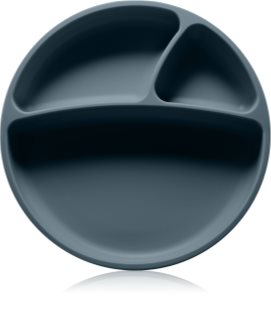 Minikoioi Puzzle Plate Deep Blue lėkštė su skyreliais su siurbtuku 1 vnt.