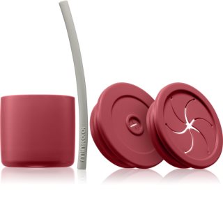 Minikoioi Sip+Snack Set etetőszett gyermekeknek Velvet Rose / Powder Grey 1 db
