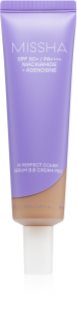 Missha M Perfect Cover Serum BB Cream Pro tónusegyesítő BB krém a bőr tökéletlenségeire SPF 50+